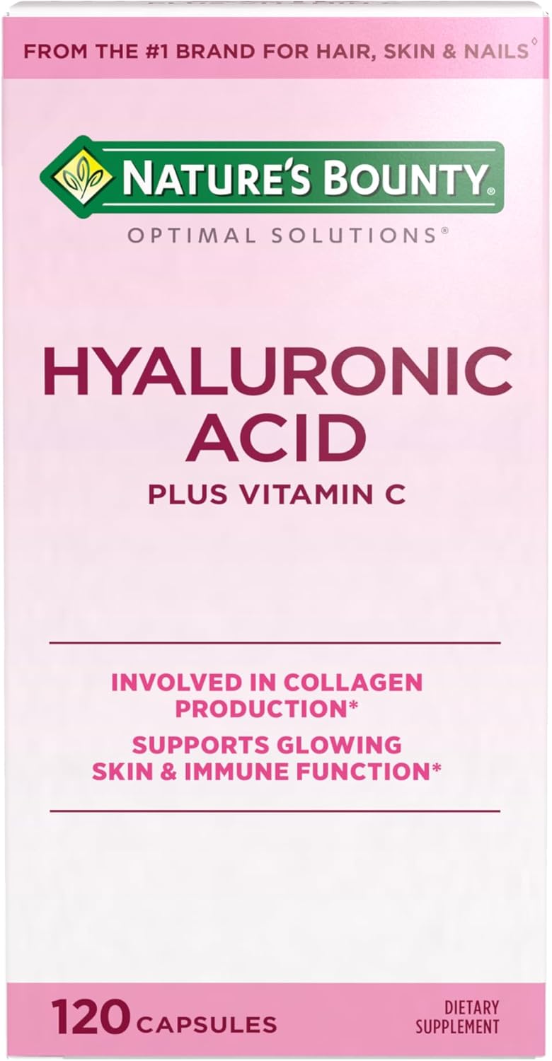 Nature's Bounty Hyaluronic Acid Plus Vitamin C - 120 Capsules