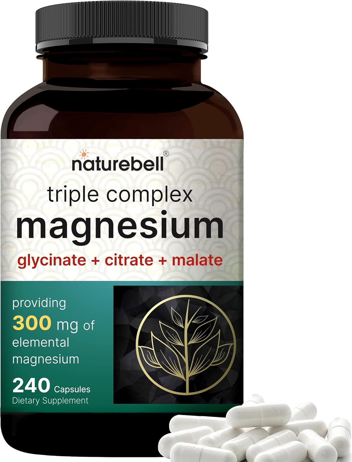 NatureBell Triple Complex Magnesium - 300mg - 240 Capsules