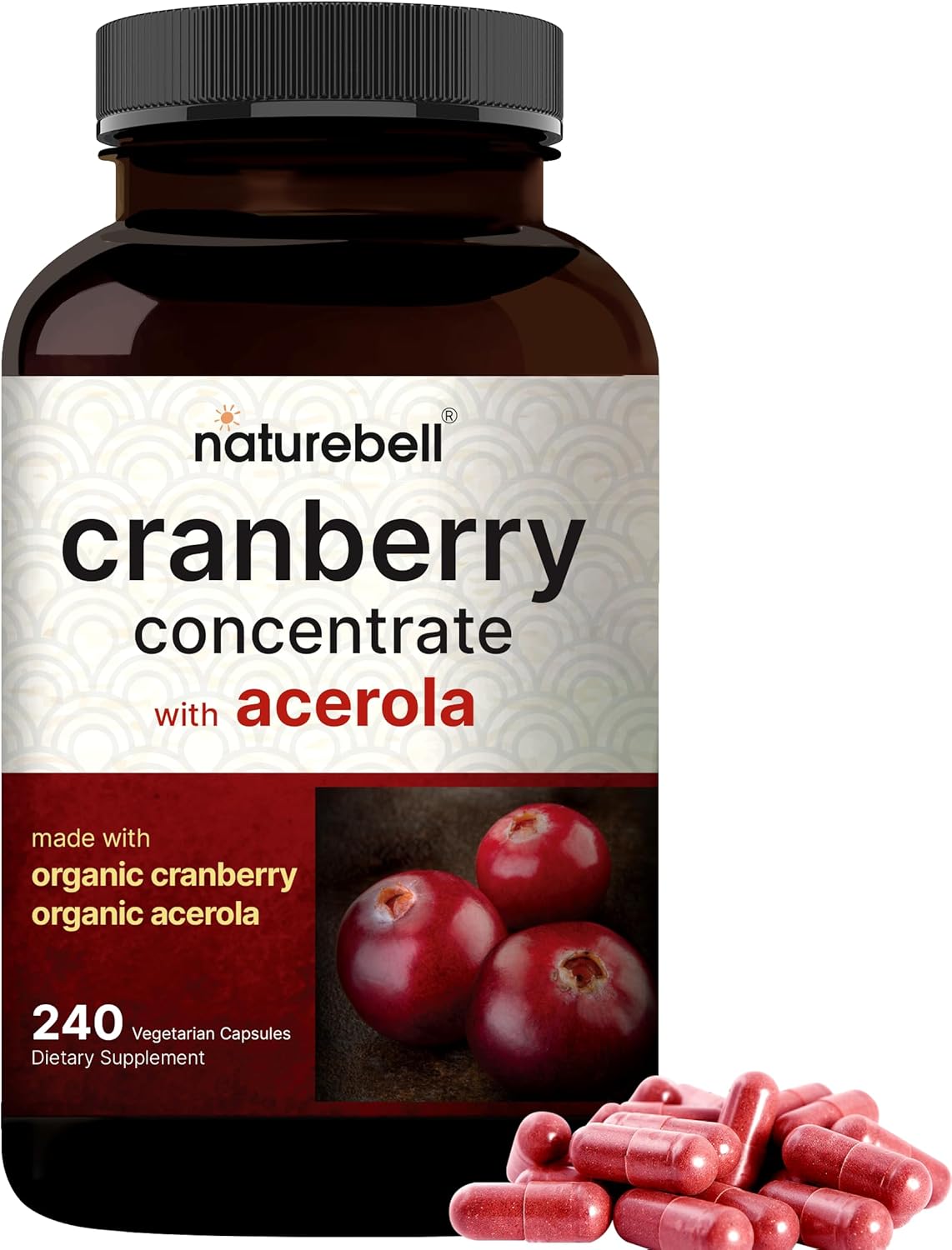 NatureBell Cranberry - 36,000mg - 240 Capsules