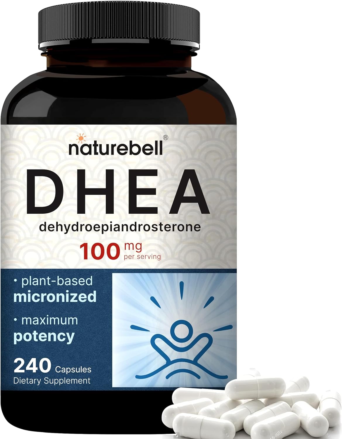 NatureBell DHEA - 100mg - 240 Capsules