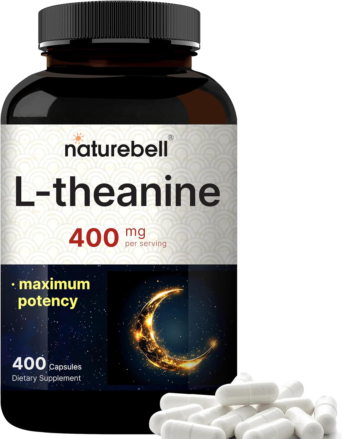 NatureBell L-Theanine - 400mg - 400 Capsules