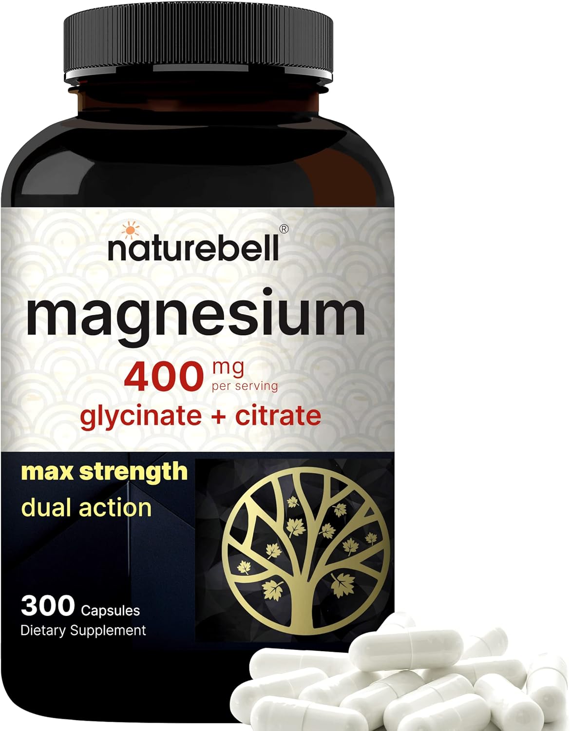 NatureBell Magnesium - 400mg - 300 Capsules
