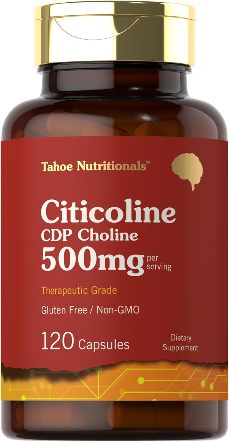 Carlyle Tahoe Nutritionals Citicoline CDP Choline - 500mg - 120 Capsules