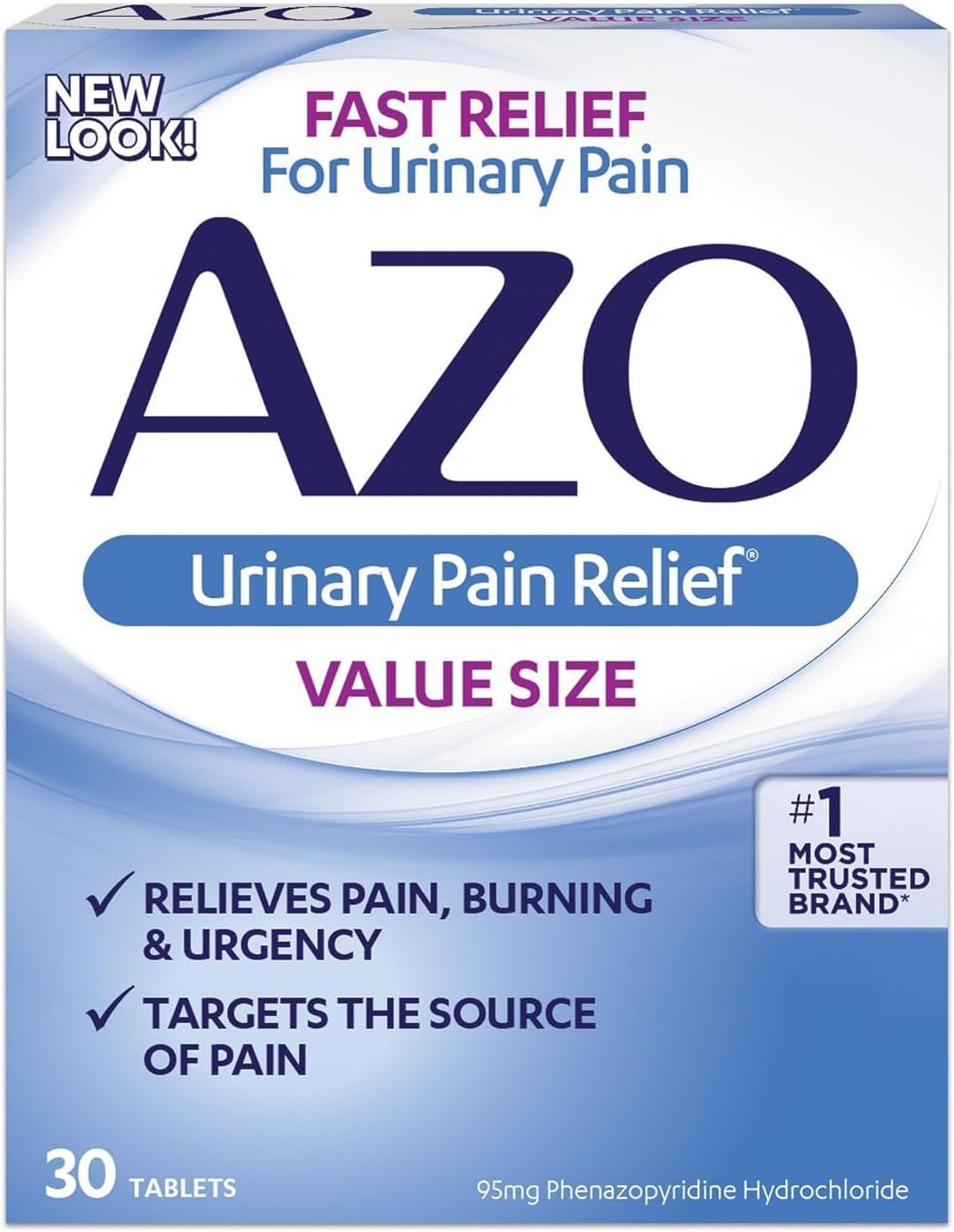 AZO Urinary Pain Relief Value Size