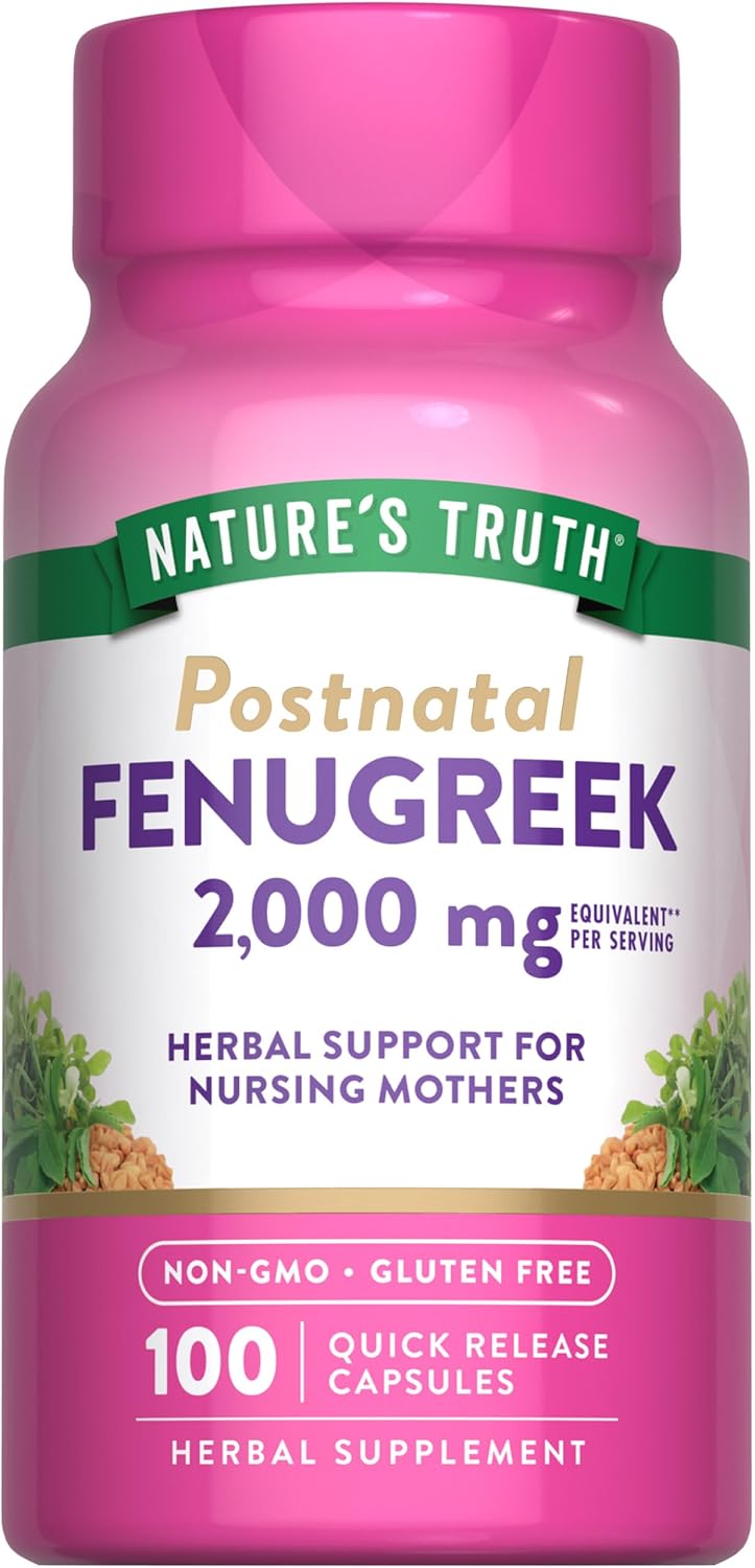Nature's Truth Postnatal Fenugreek - 2,000mg - 100 Capsules