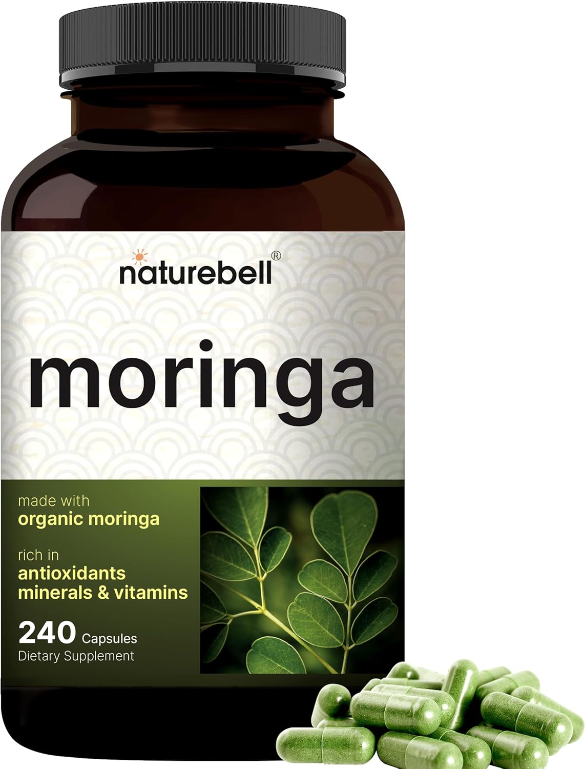 NatureBell Moringa - 8,000mg - 240 Capsules