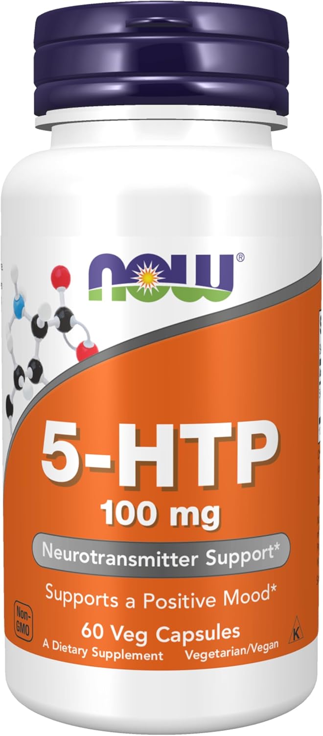 NOW 5-HTP - 100mg - 120 Veg Capsules
