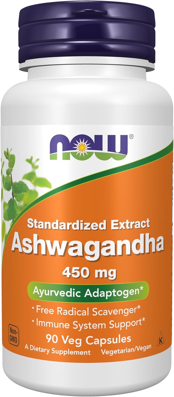 NOW Ashwagandha - 450mg - 90 Capsules