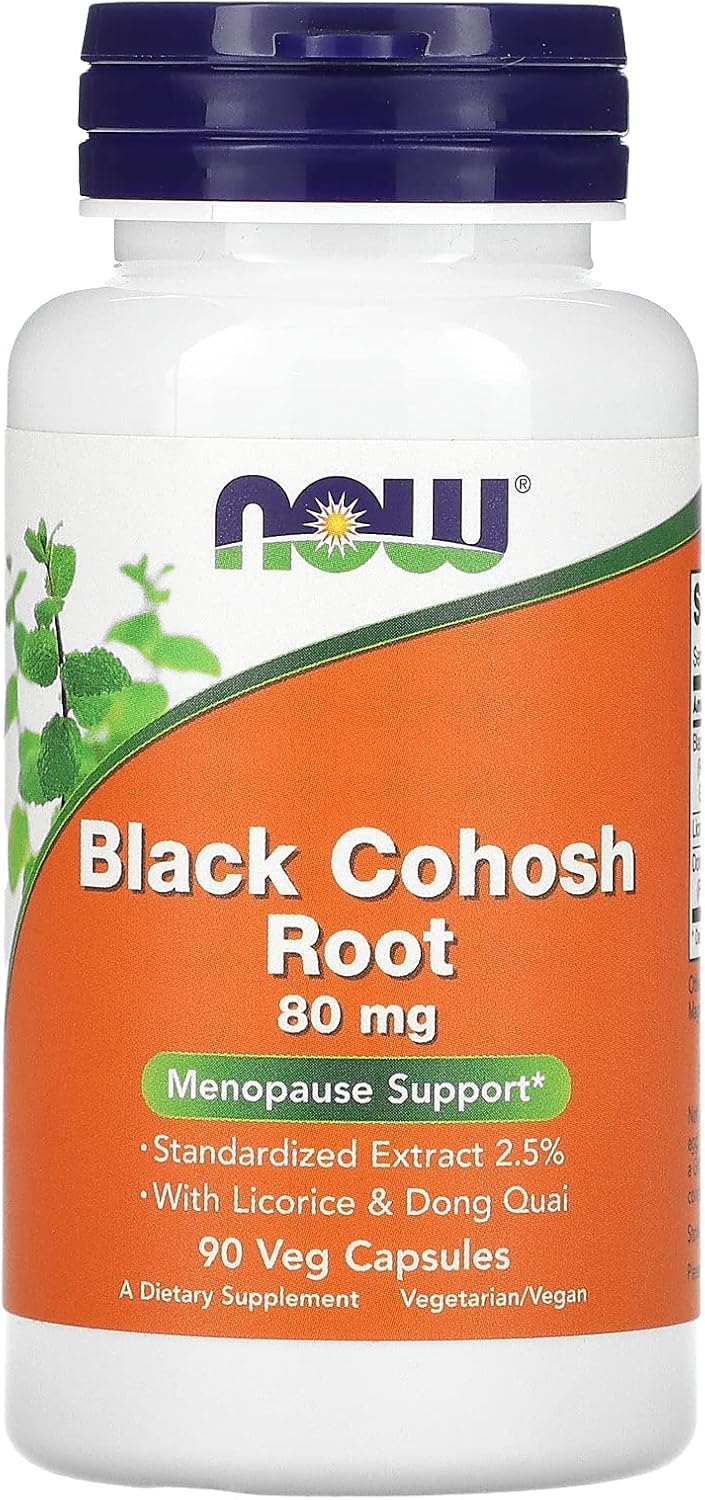 NOW Black Cohosh Root - 80mg - 90 Veg Capsules