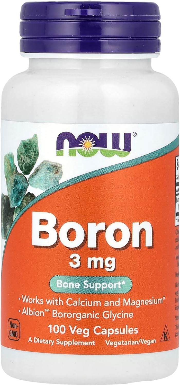 NOW Boron - 3mg - 100 Capsules