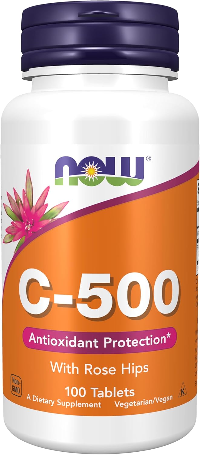 NOW C-500 with Rose Hips - 100 Tablets