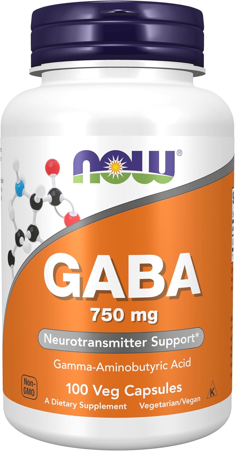 NOW GABA - 750mg - 100 Veg Capsules