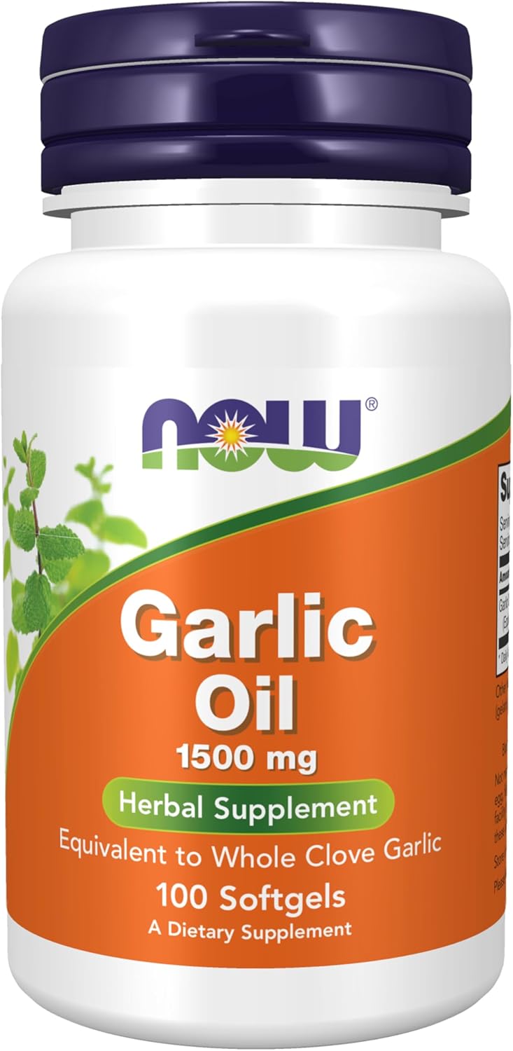 NOW Garlic Oil - 1,500mg - 100 Softgels