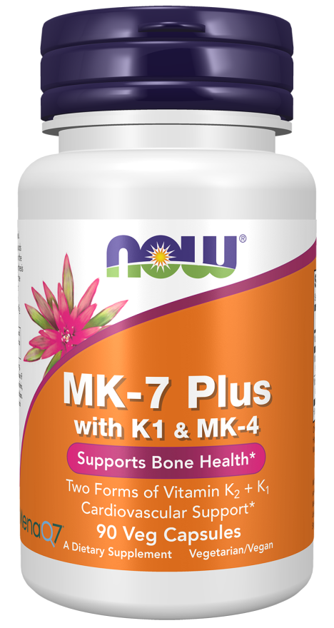 NOW MK-7 Plus with K1 & MK-4 - 90 Veg Capsules