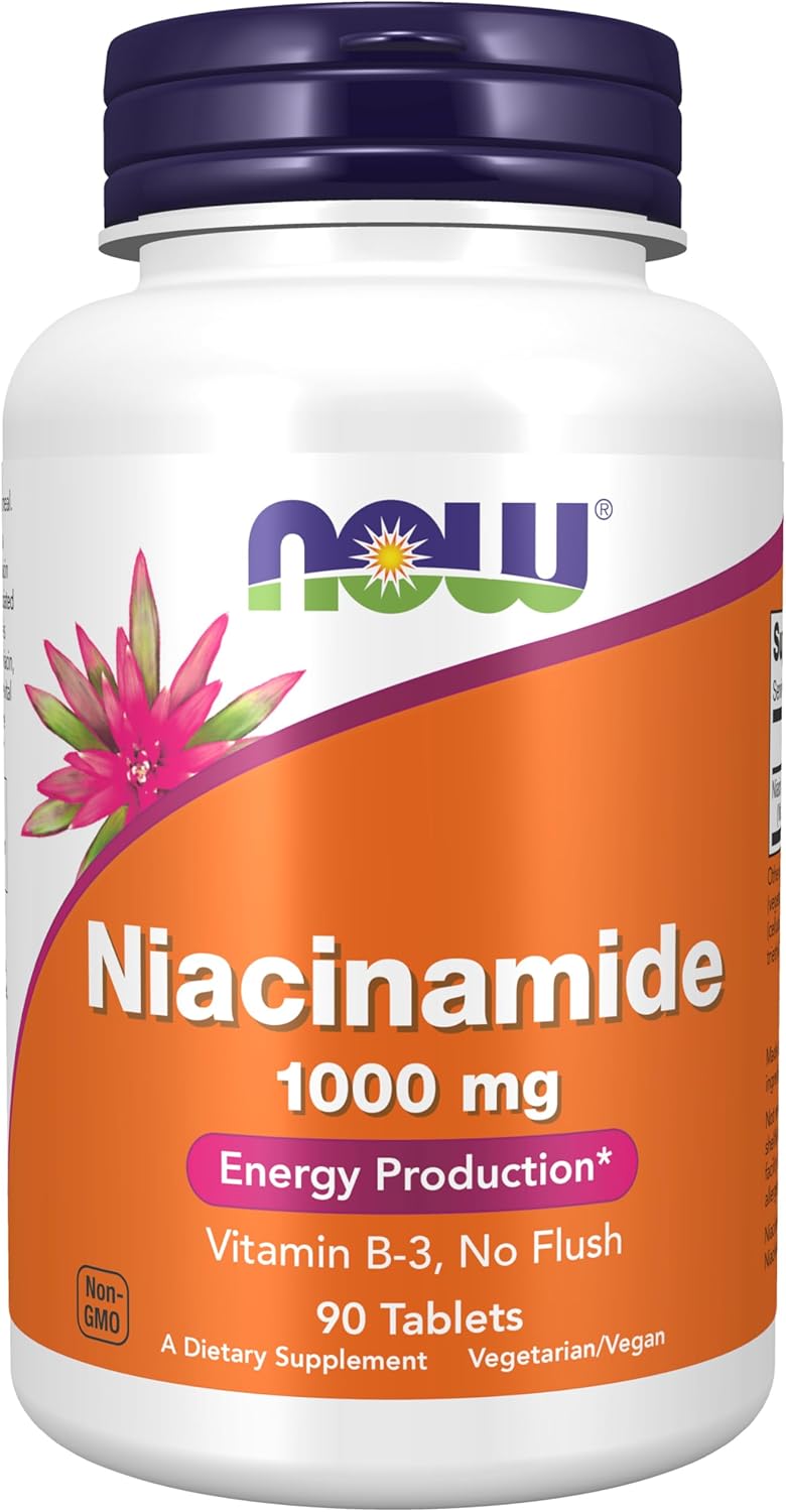 NOW Niacinamide - 1,000mg - 90 Tablets