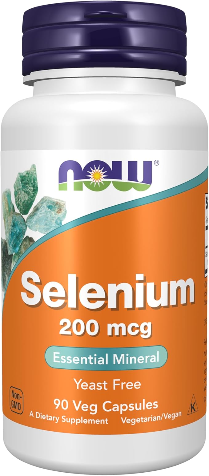 NOW Selenium - 200mcg - 90 Veg Capsules