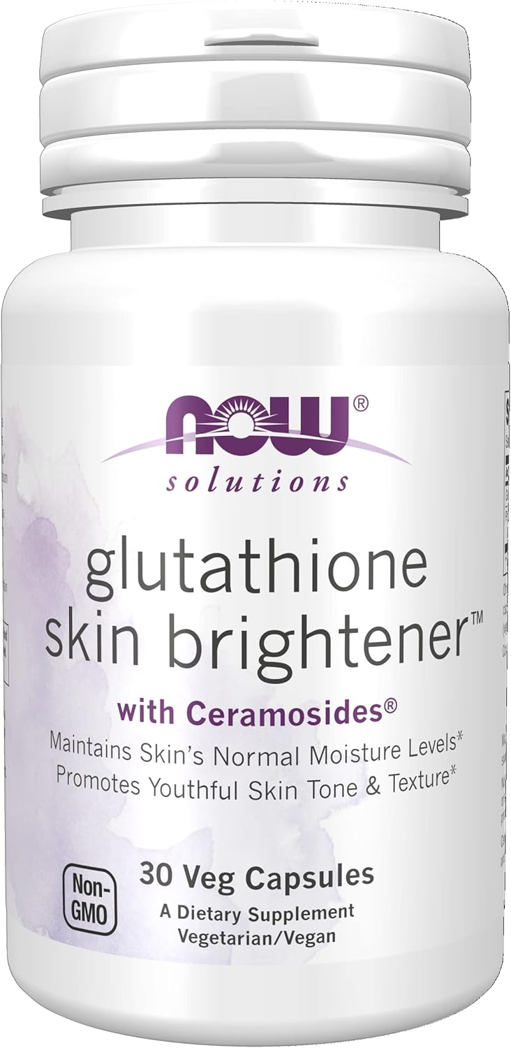 NOW Solutions Glutathione Skin Brightener - 30 Veg Capsules