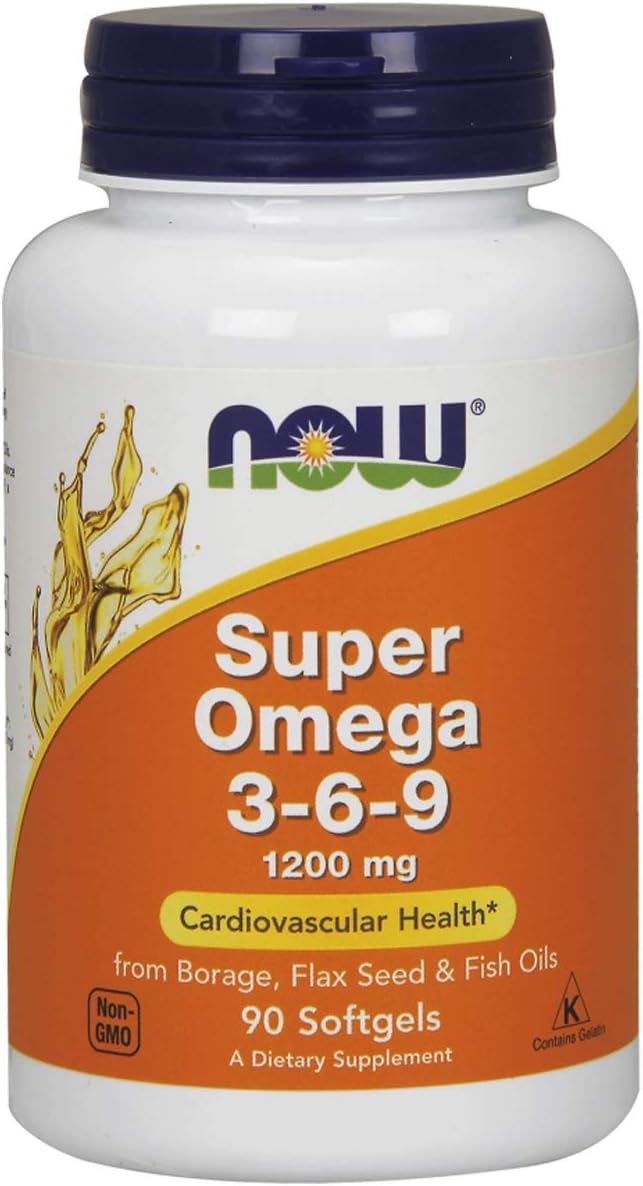 NOW Super Omega 3-6-9 Fish Oil - 90 Softgels