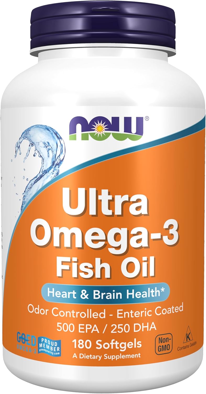 NOW Ultra Omega-3 Fish Oil - 180 Softgels