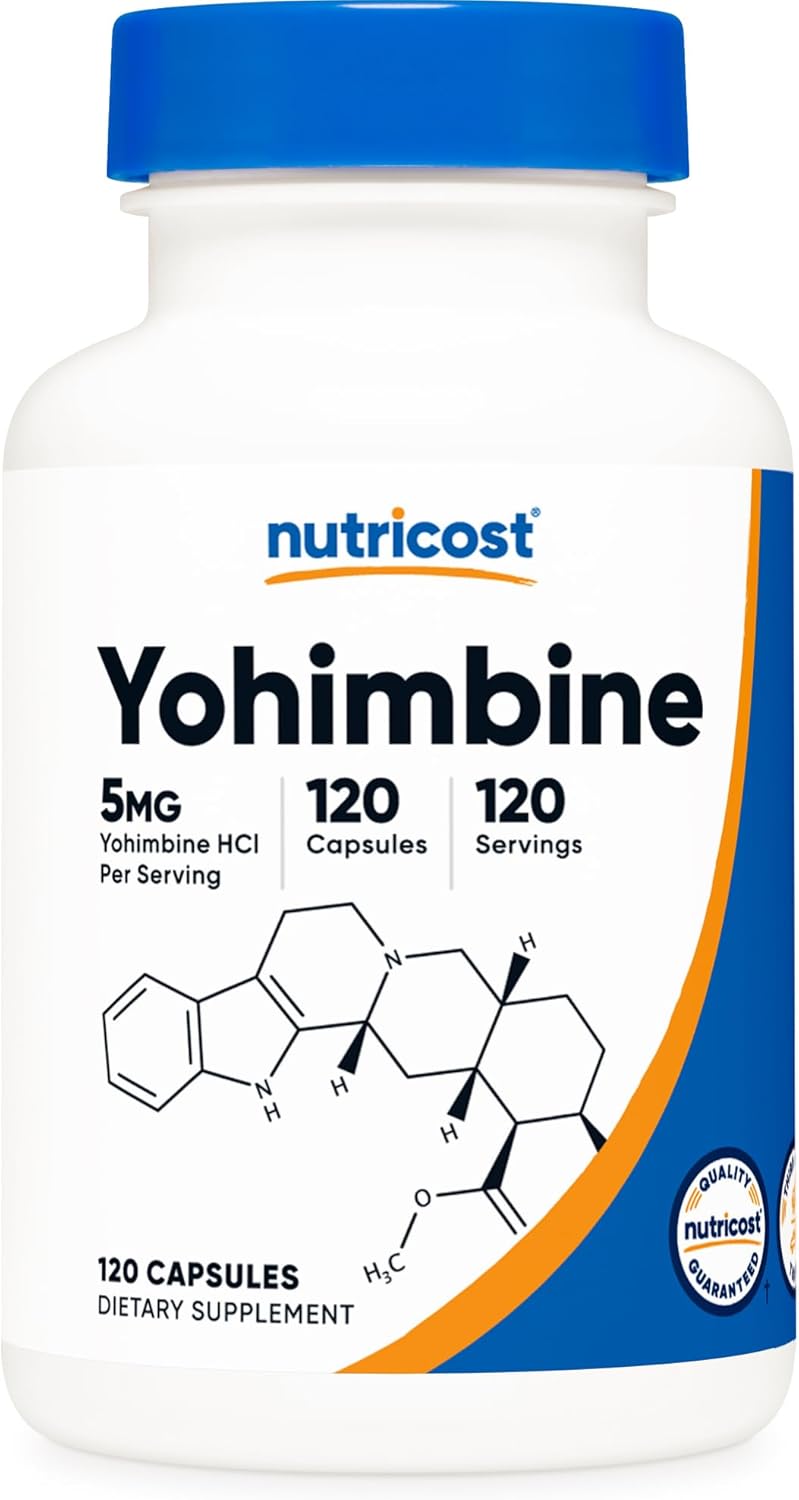 Nutricost Yohimbine - 5mg - 120 Capsules