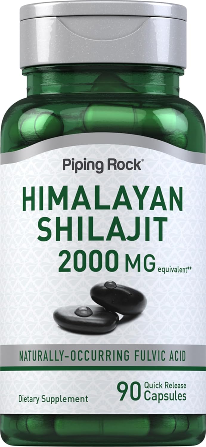 Piping Rock Shilajit - 2,000mg - 90 Capsules