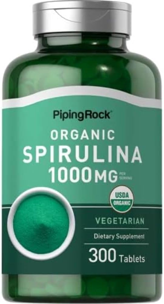 Piping Rock Spirulina - 1,000mg - 300 Tablets