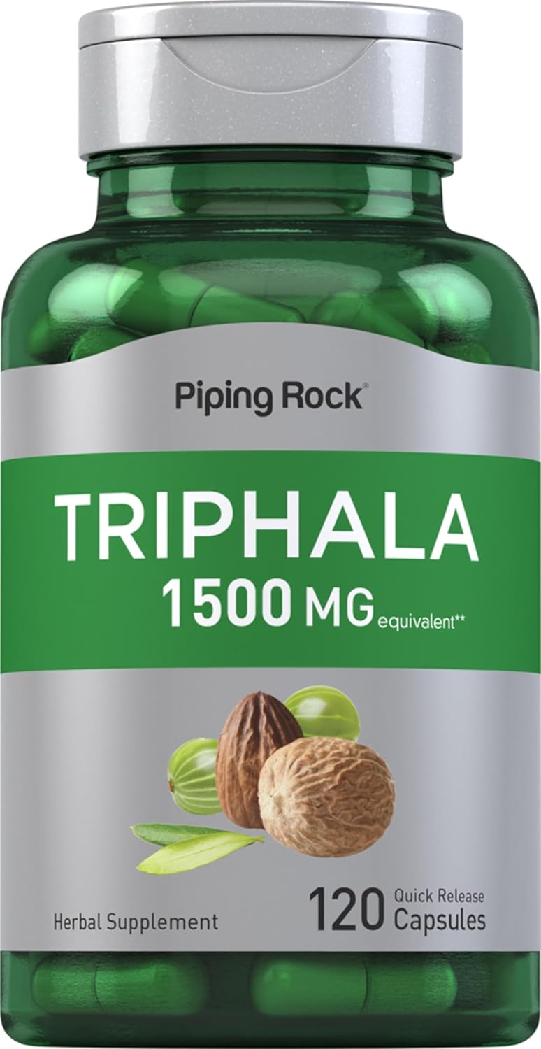 Piping Rock Triphala - 1500mg - 120 Quick Release Capsules