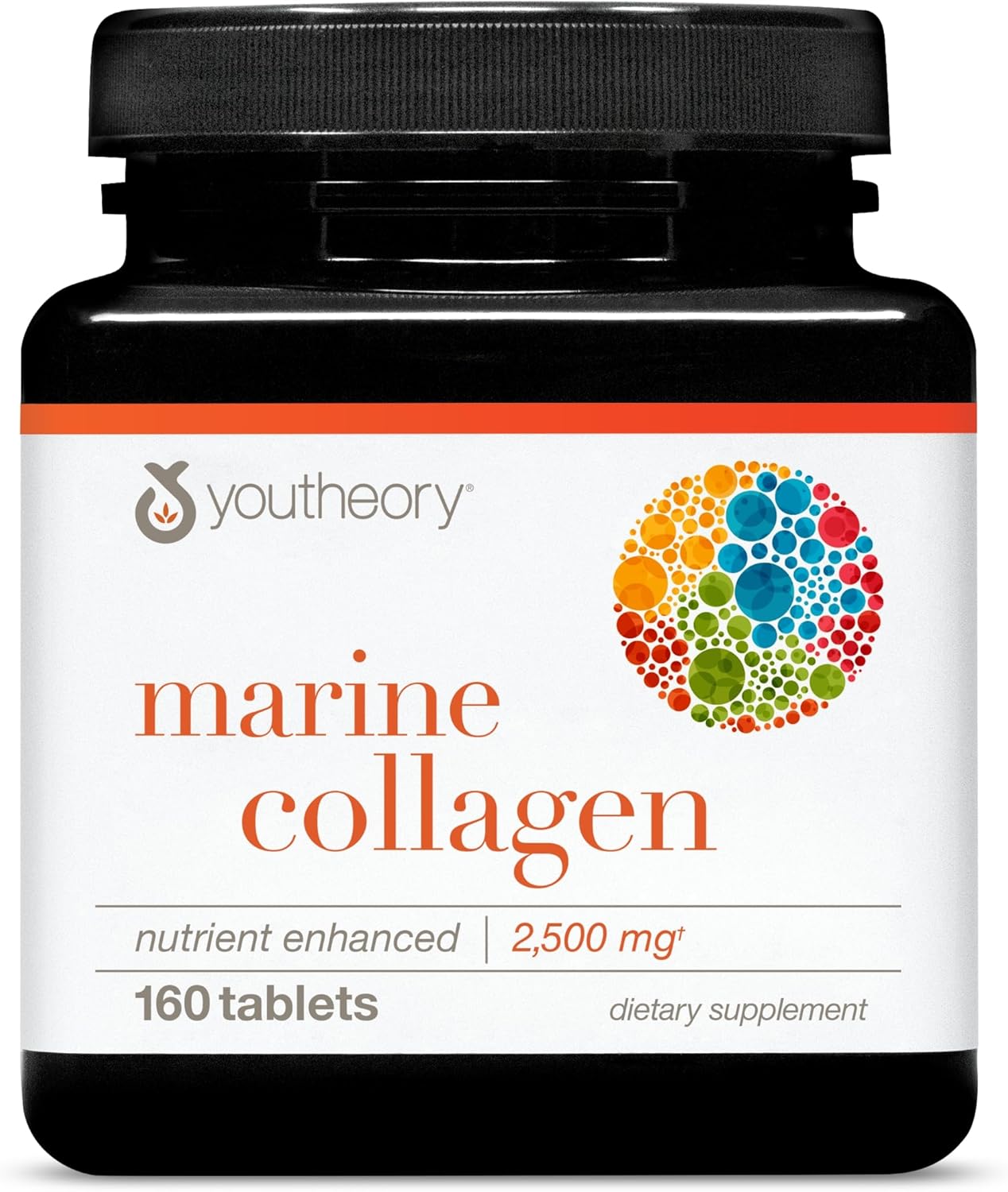 Youtheory Marine Collagen - 2500mg - 160 Tablets