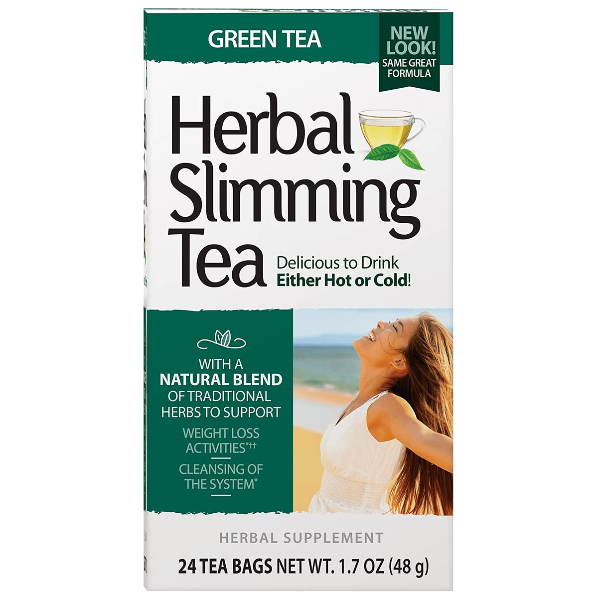 21st Century Herbal Slimming Tea Green Tea - 48g - 24 Bags
