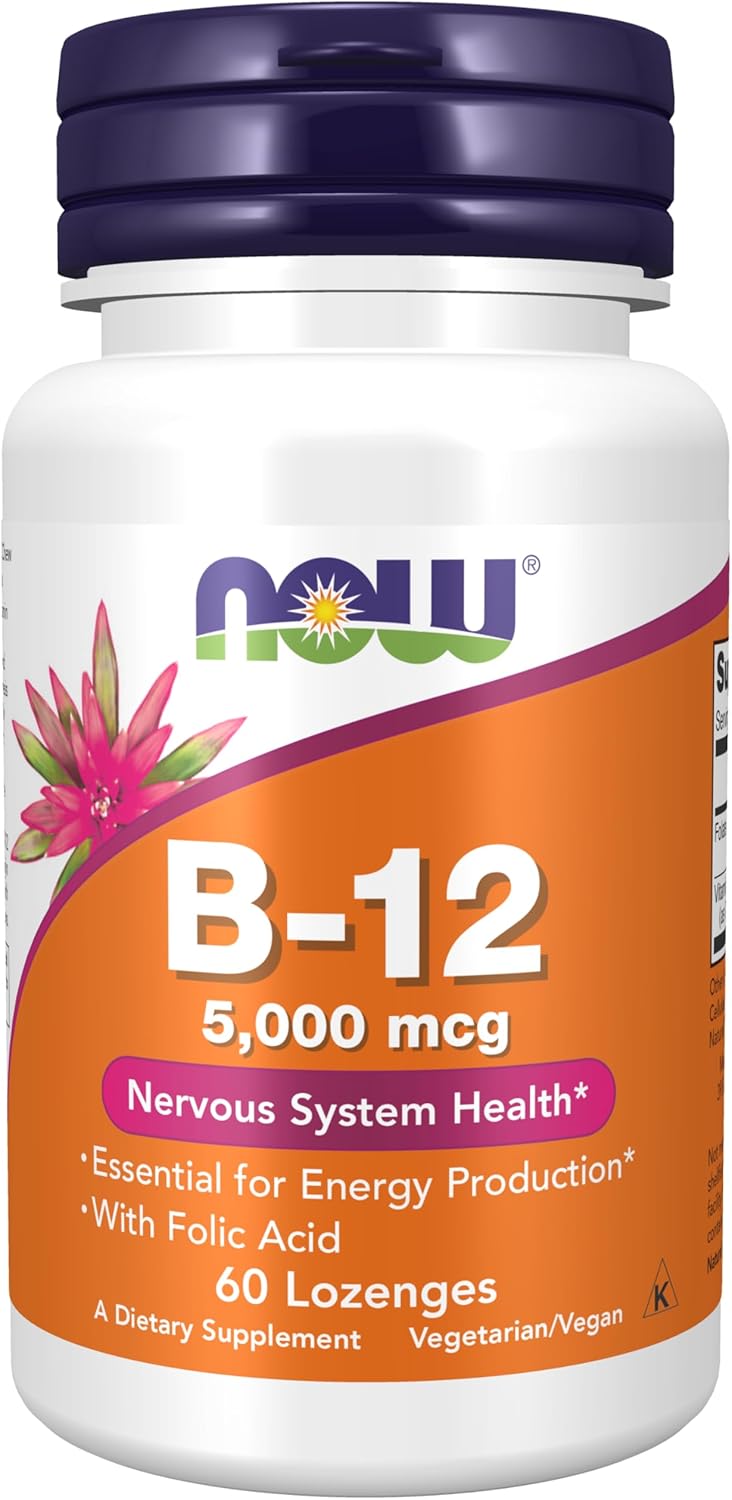 NOW B-12 - 5,000mcg - 60 Lozenges