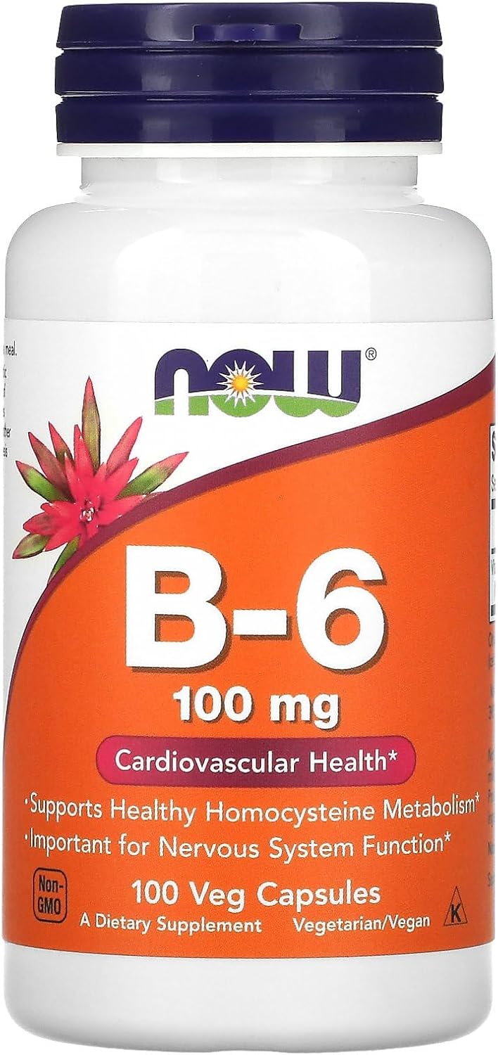 NOW B-6 - 100mg - 100 Veg Capsules