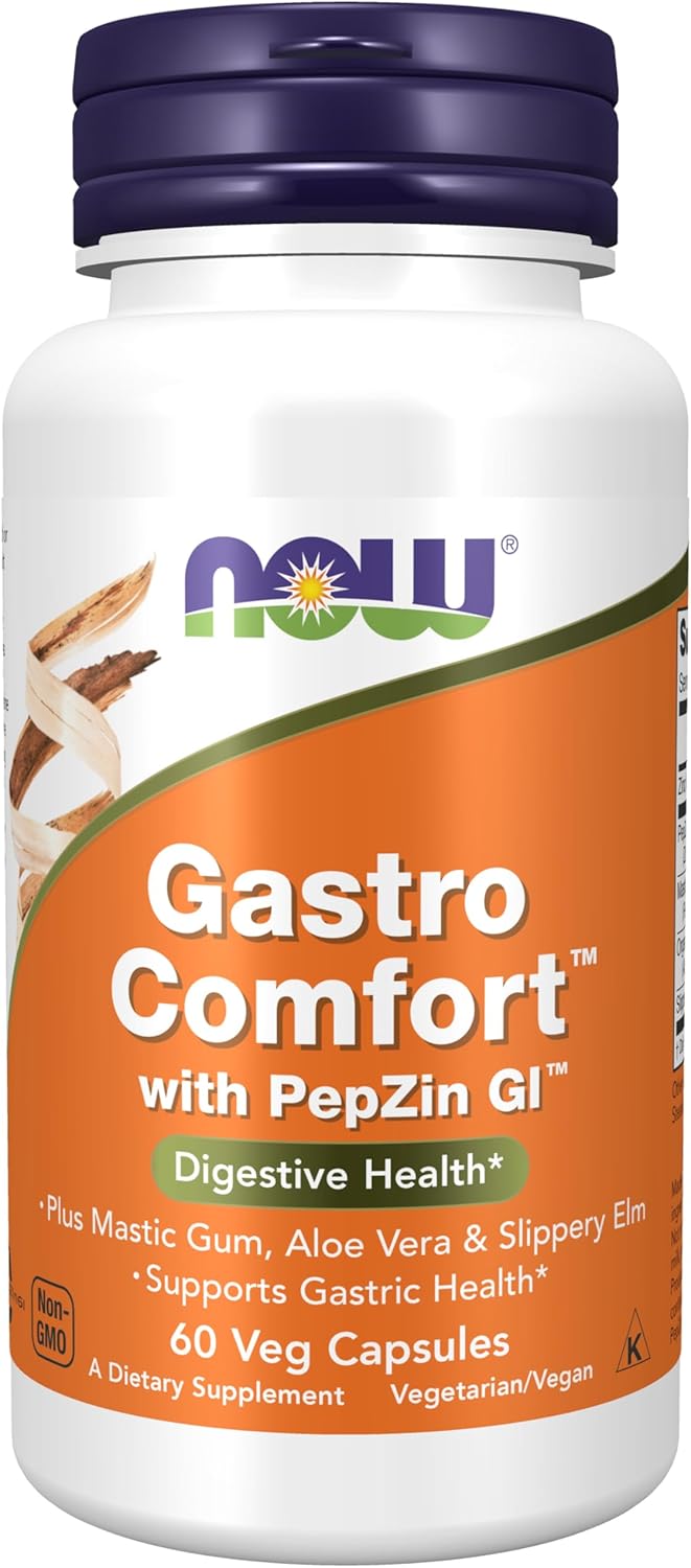 NOW Gastro Comfort™ with PepZin GI™ - 60 Veg Capsules