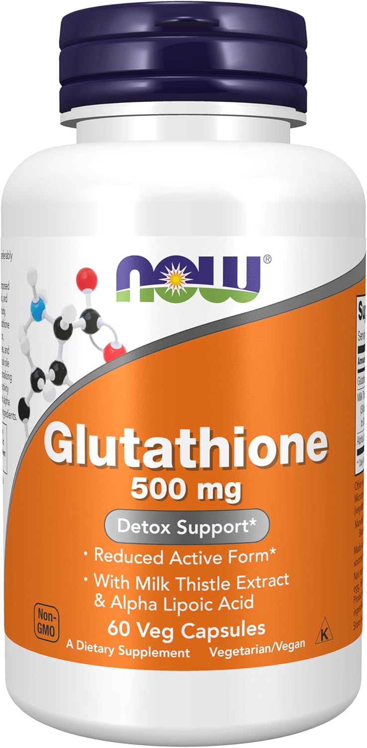 NOW Glutathione - 500mg - 60 Capsules