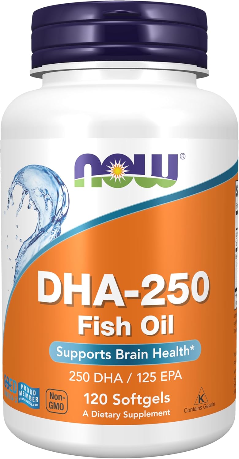 NOW DHA-250 - 120 Softgels