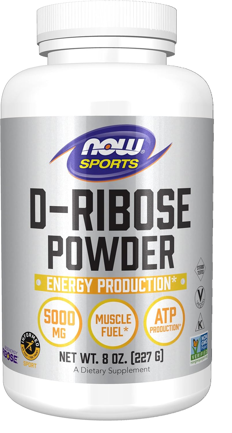 NOW Sports D-Ribose Powder - 5000mg - 227g