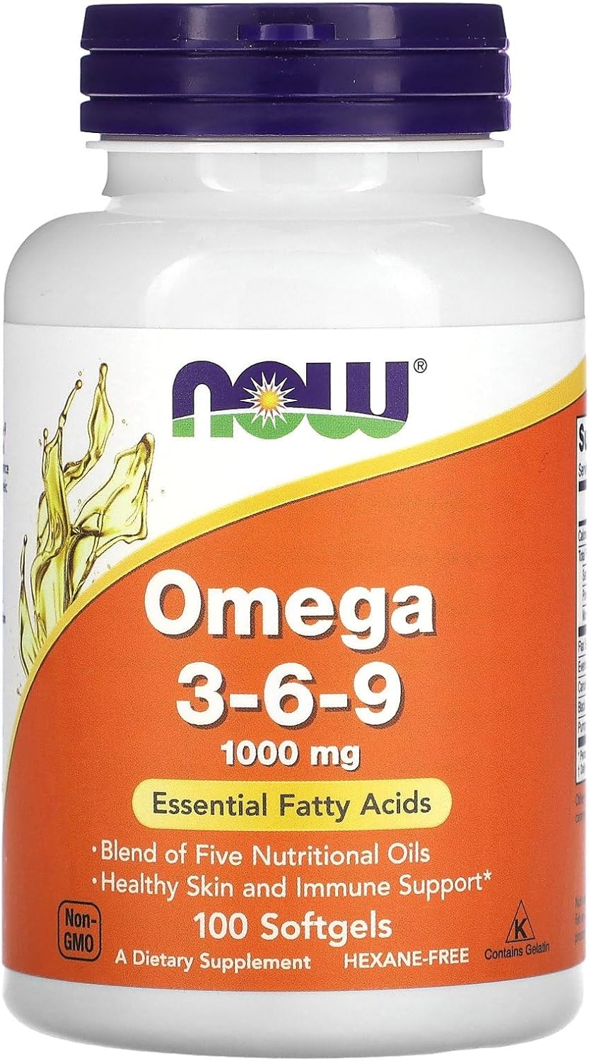 NOW Super Omega 3-6-9 - 1,000mg - 100 Softgels