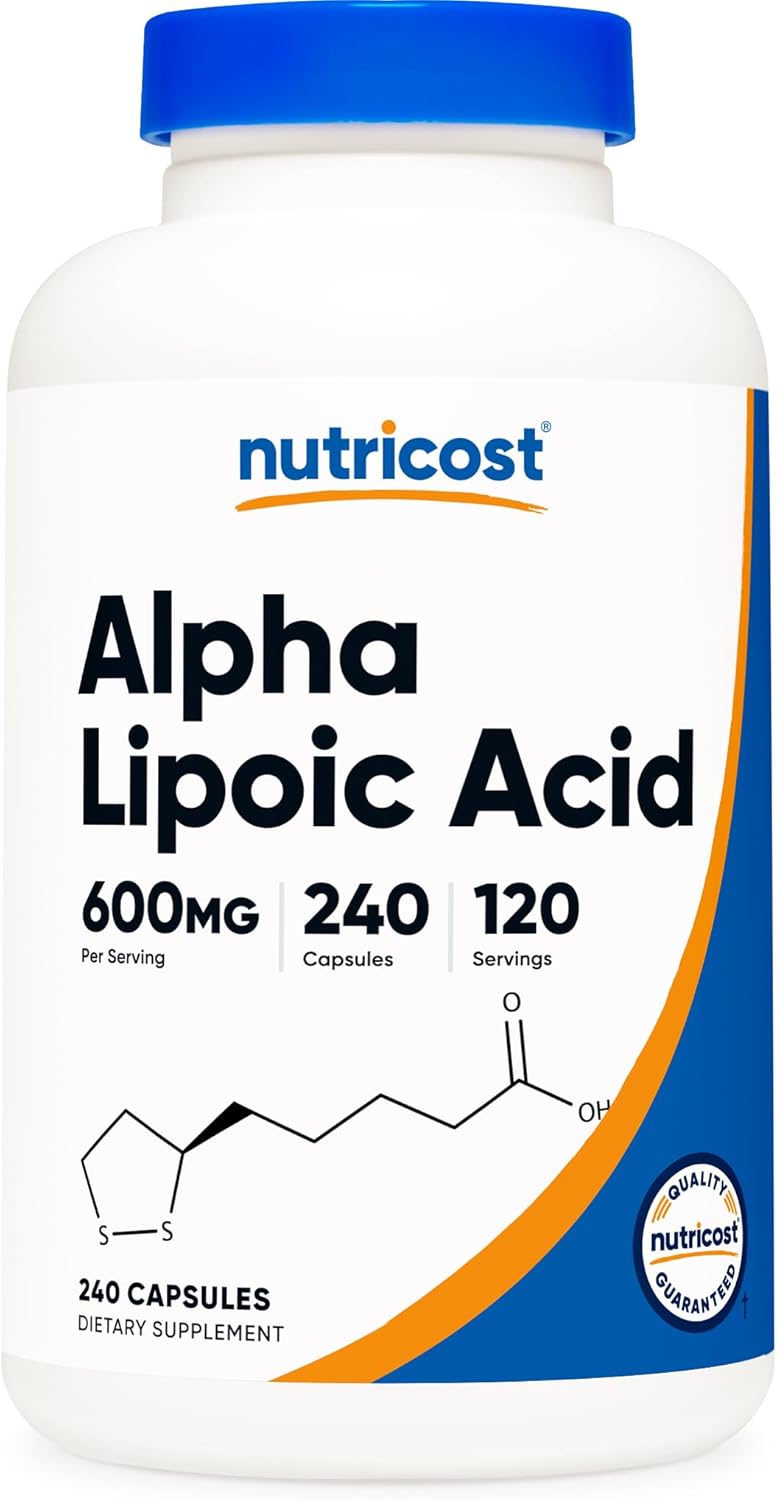 Nutricost Alpha Lipoic Acid - 600mg - 240 Capsules