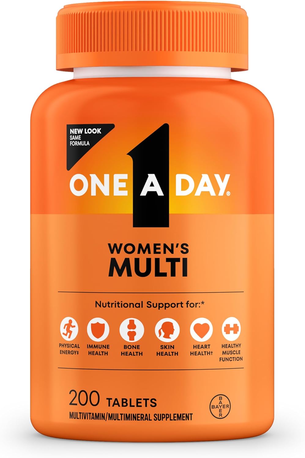 One A Day Women's Complete Multivitamins - 200 Tablets