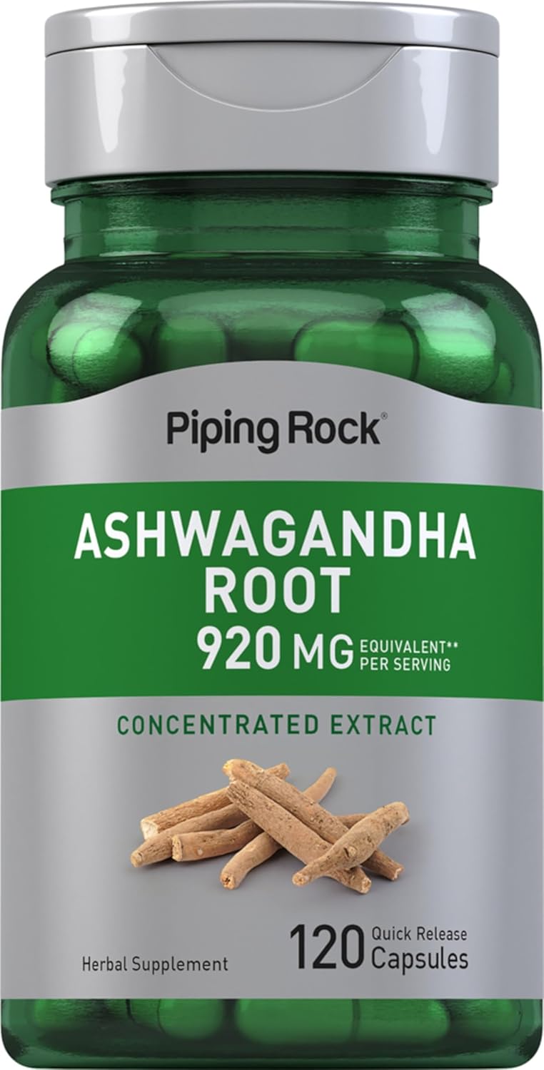 Piping Rock Ashwagandha Root - 920mg - 120 Capsules