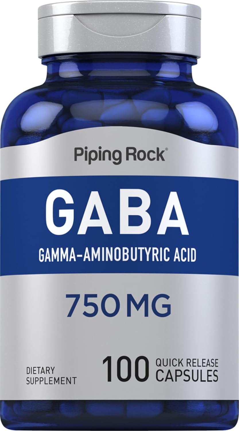 Piping Rock GABA - 750mg - 100 Capsules