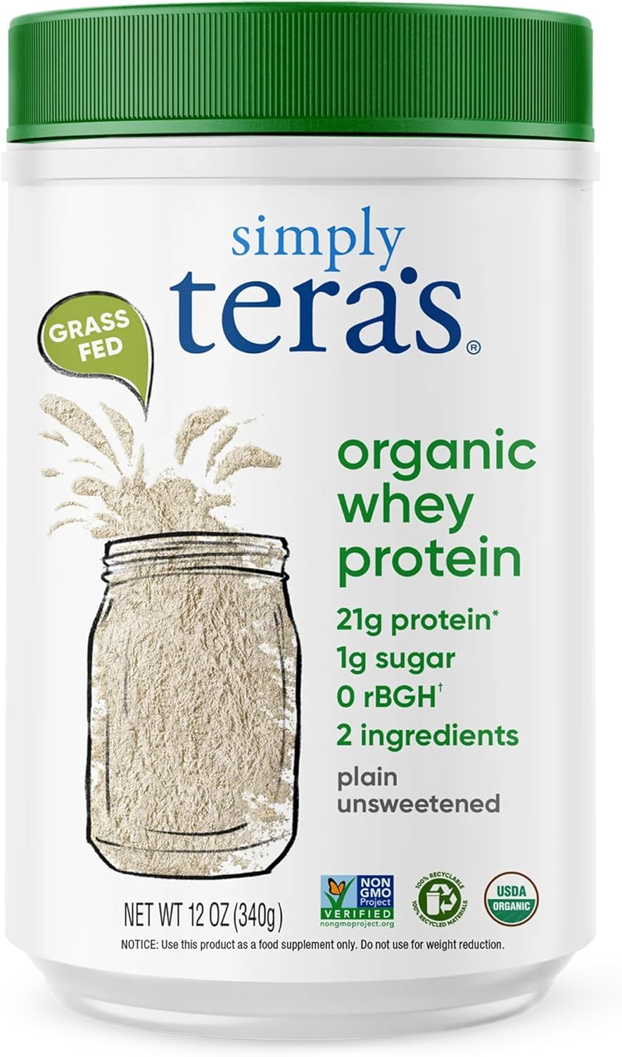 Simply Tera's Organic Whey Protein - 340g