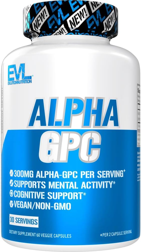 EVL Alpha GPC - 300mg - 60 Veg Capsules
