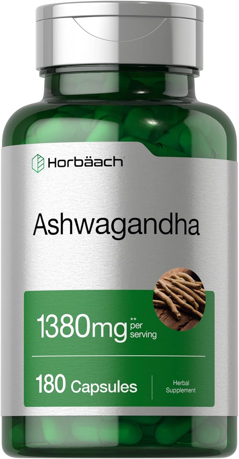 Horbäach Ashwagandha - 1380mg - 180 Capsules