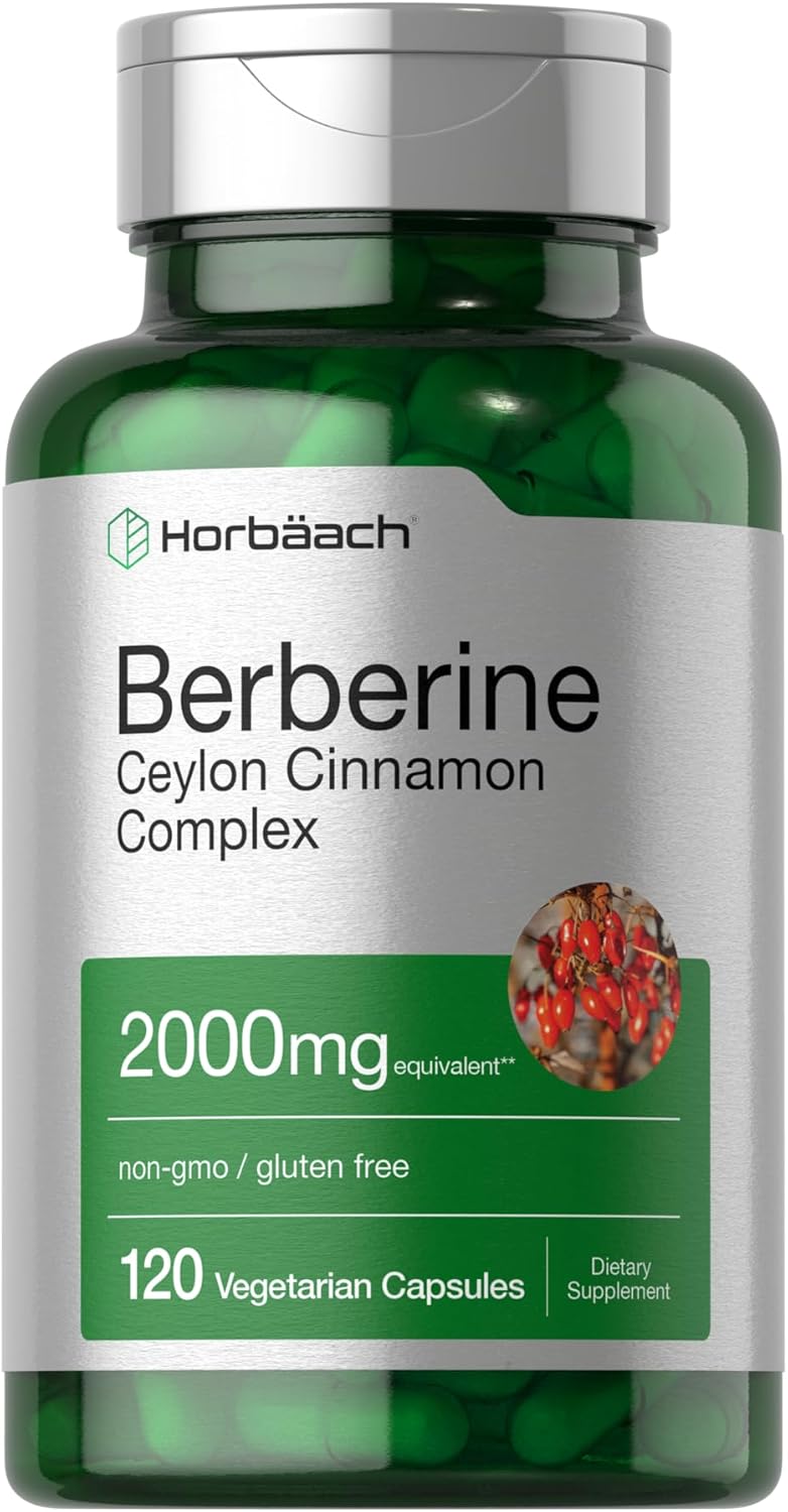 Horbäach Berberine Ceylon Cinnamon Complex - 2000mg - 120 Vegetarian Capsules