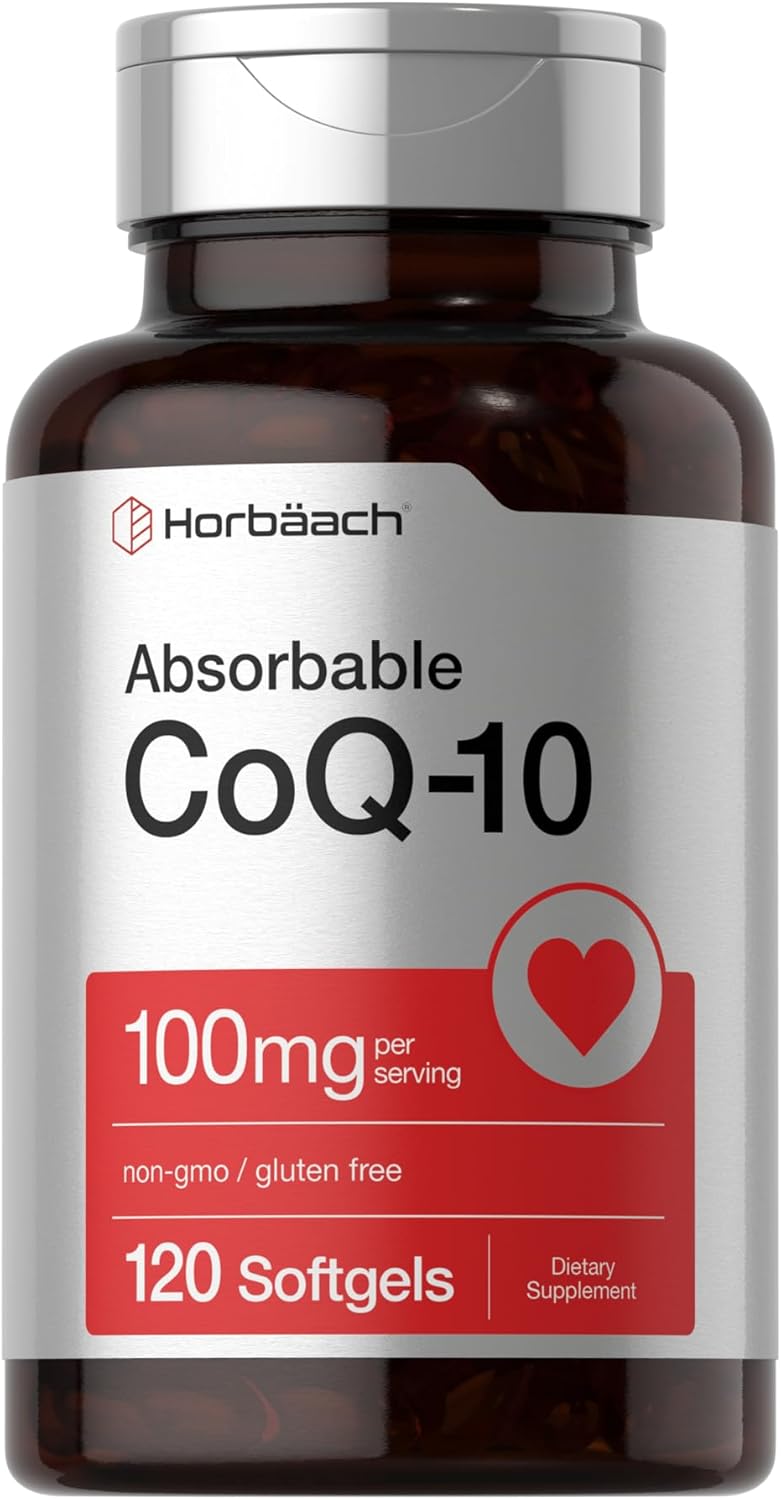 Horbäach Absorbable CoQ-10 - 100mg - 120 Softgels