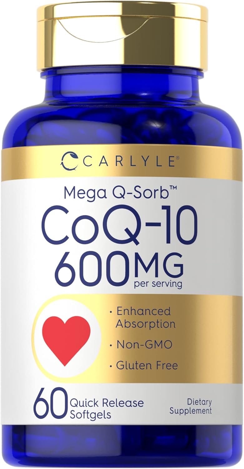 Carlyle CoQ-10 Mega Q-Sorb - 600mg - 60 Quick Release Softgels