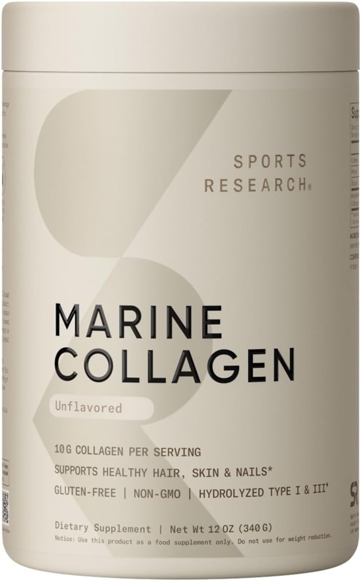 Sports Research Marine Collagen - 10g - 340g Powder