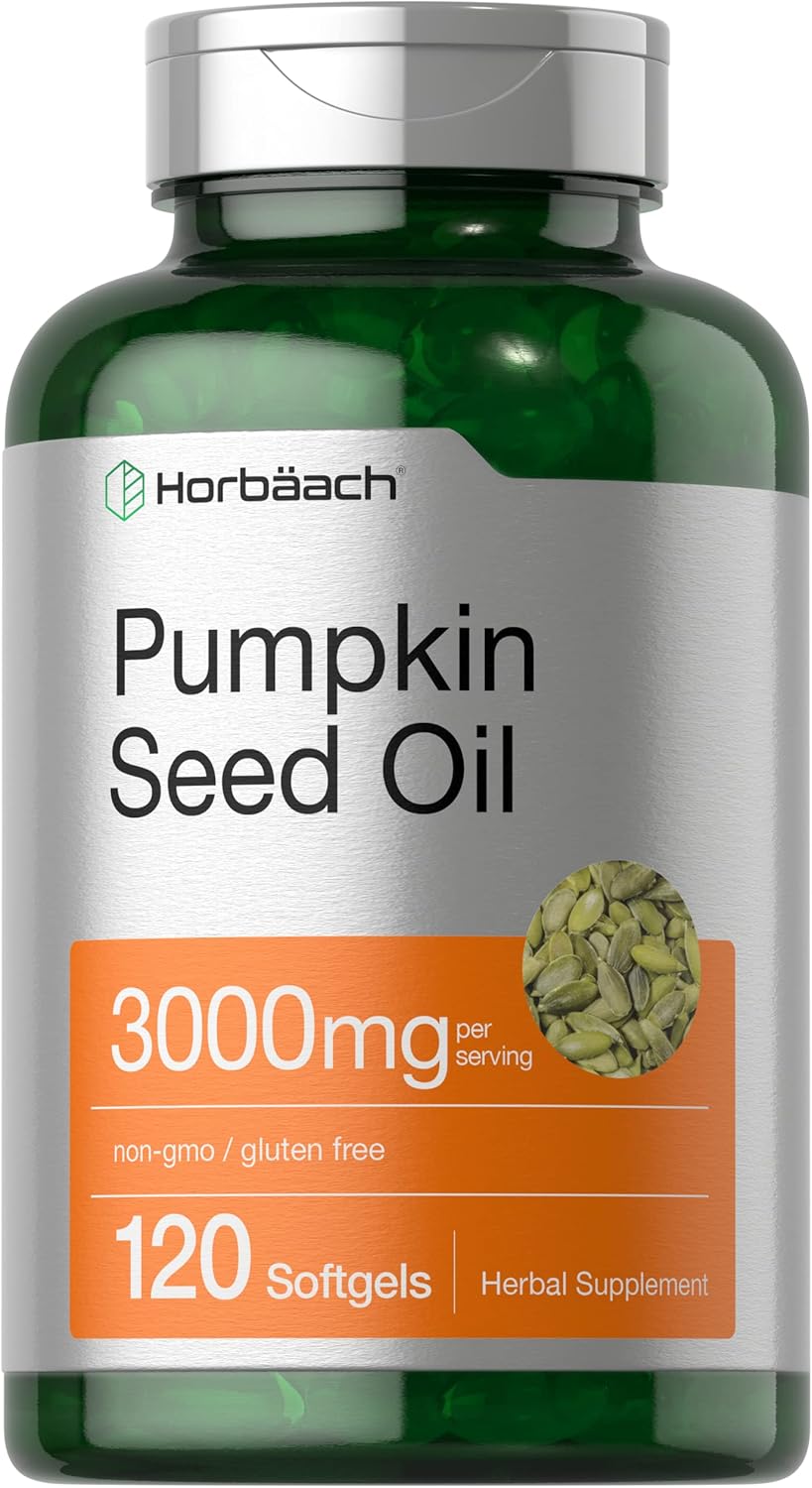 Horbaach Pumpkin Seed Oil - 3000mg - 120 Softgels