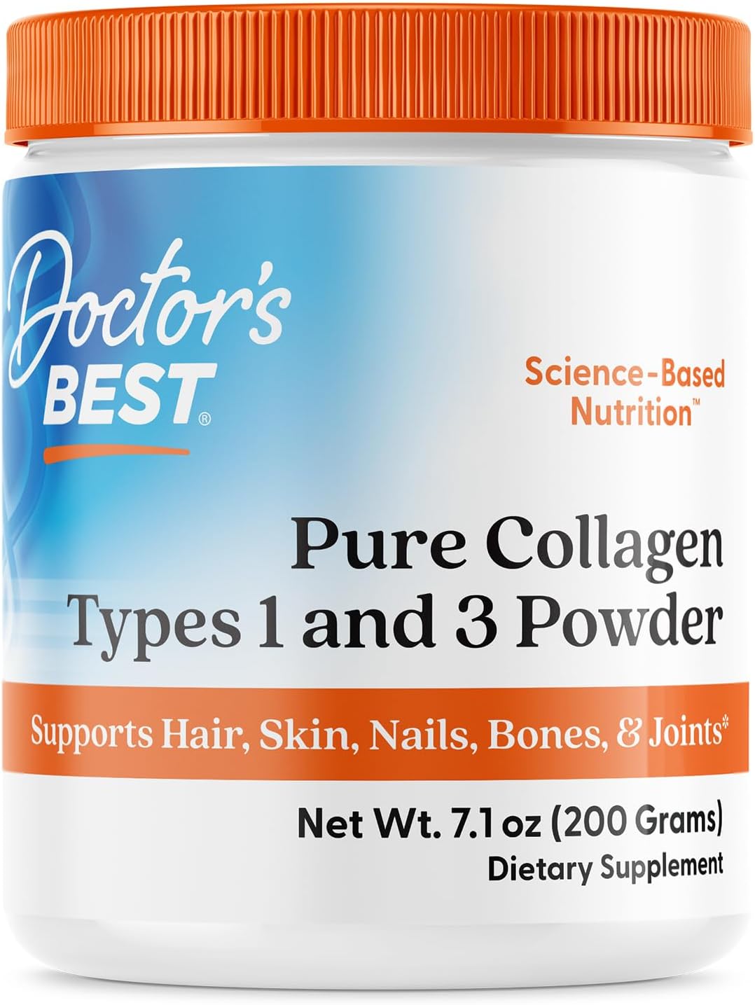 Doctor's Best Pure Collagen Types 1 and 3 Powder - 200g