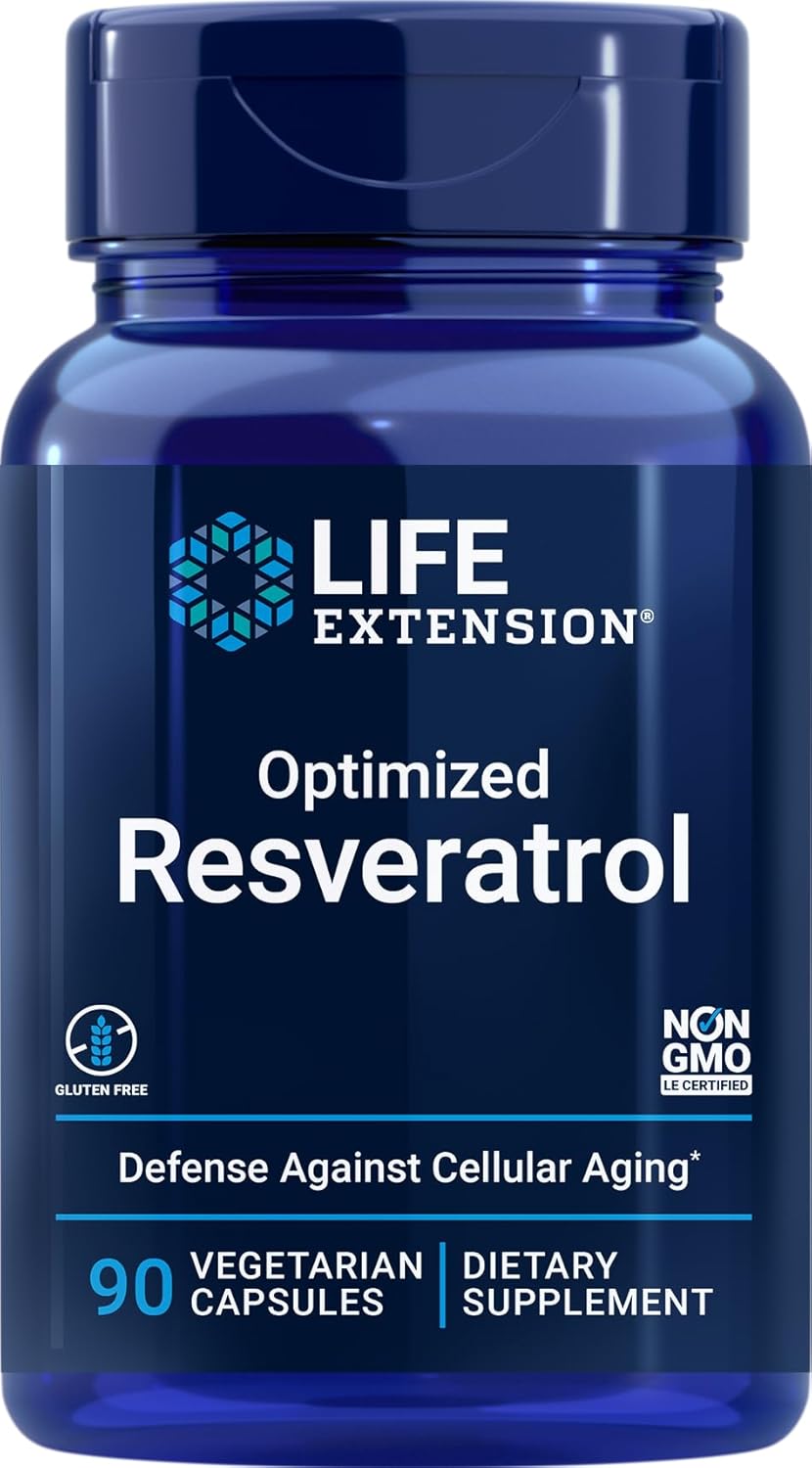 Life Extension Optimized Resveratrol, 90 Vegetarian Capsule